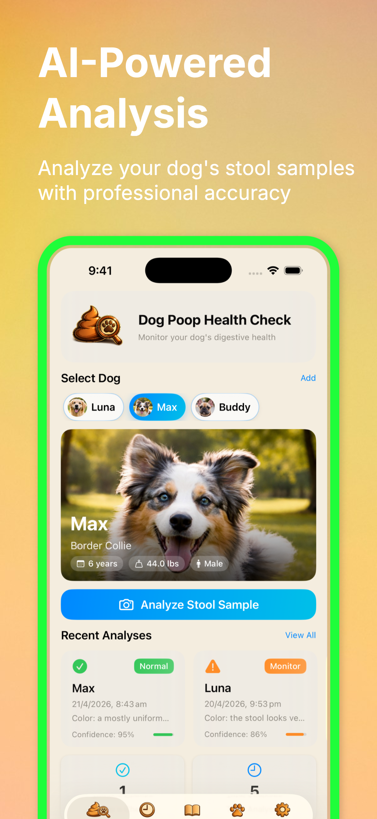 AI-Powered Analysis home screen